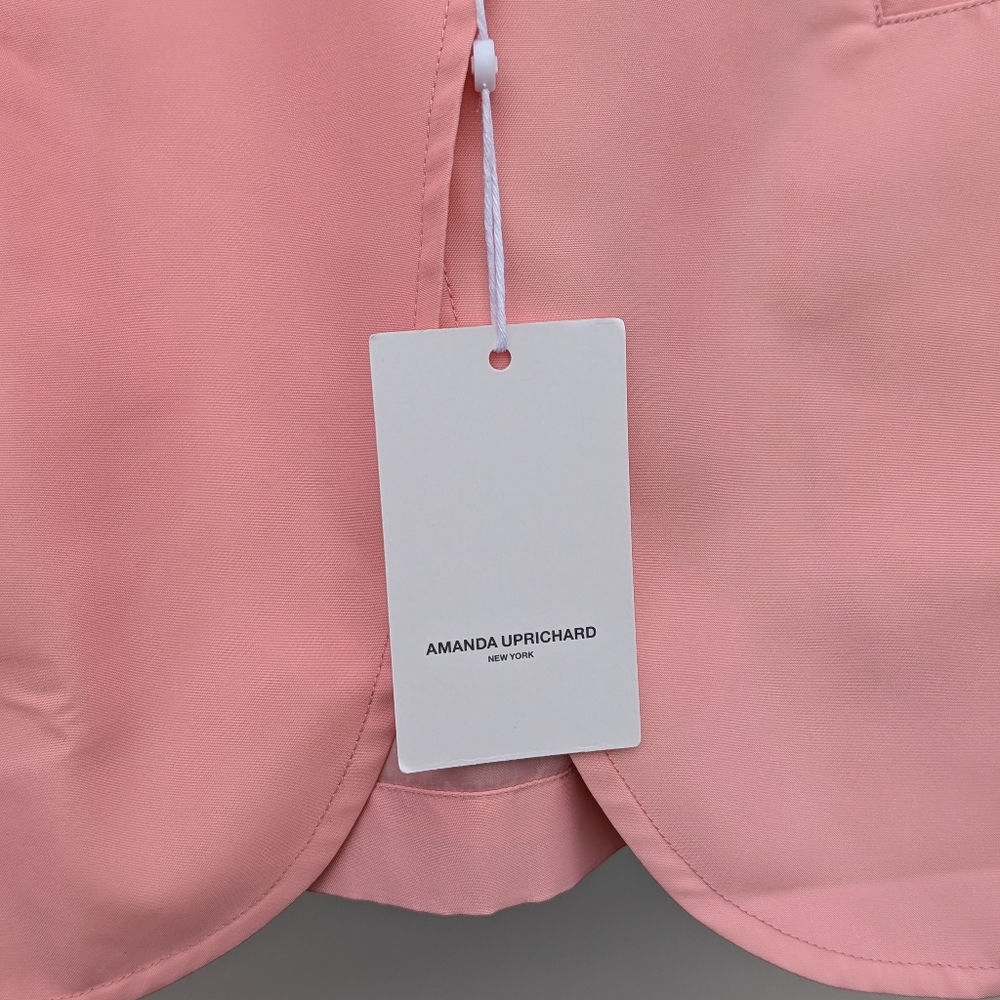 Amanda Uprichard | Grady Pink Blazer Revolve Nylon Small Oversized - Picture 13 of 16